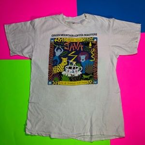 Vintage 90s green mountain coffee unisex t-shirt